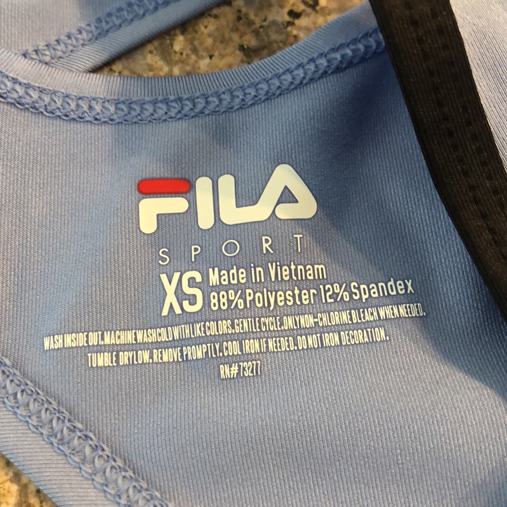 Fila Sport Active Athletic Short Sleeve Top XS Flattering Shape and Style - Picture 12 of 13